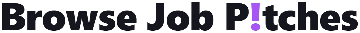 Browse Job Pitches